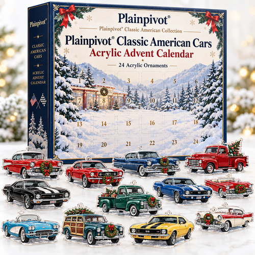 Plainpivot® Classic American Cars Acrylic Advent Calendar