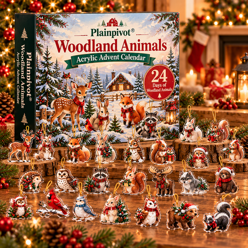 Plainpivot® Woodland Animals Acrylic Advent Calendar