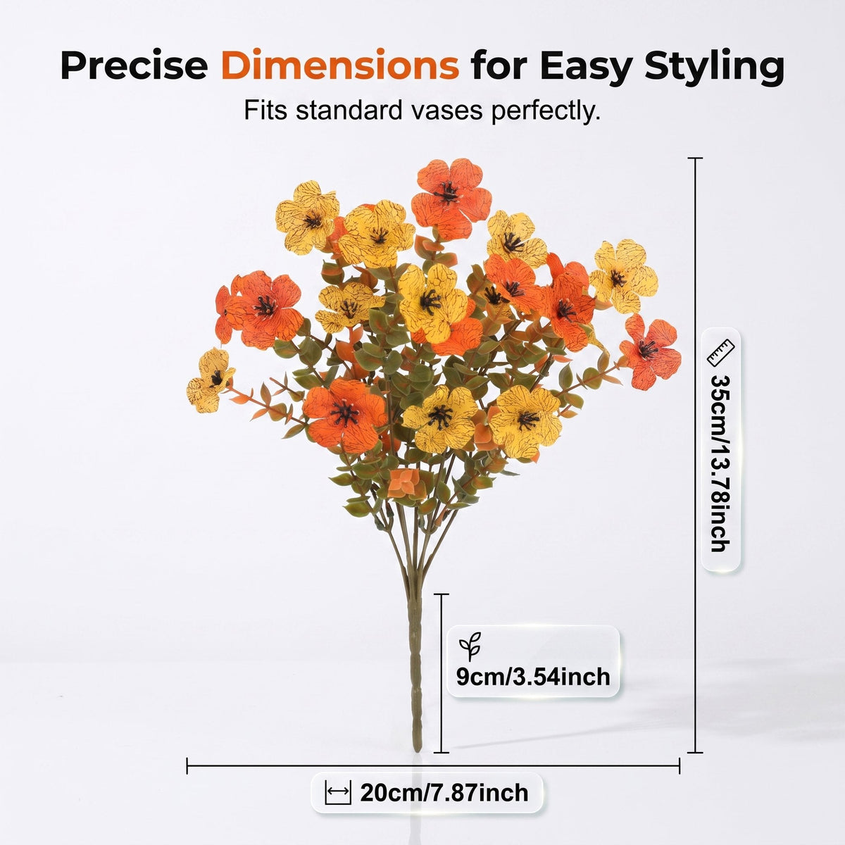 💥Hot Sale 70% Off 🍂 Autumn Violet Silk Flower Bouquet — 12 Pieces